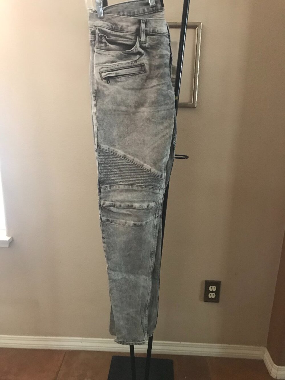 Mens Hudson Jeans sz 38 Blinder biker Skinny distressed fashion denim